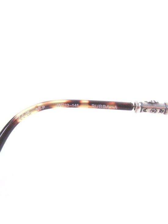 Chrome Hearts Bubba-a Partial Floral Cross Sunglasses Silver Brown Demi 49 main image 11